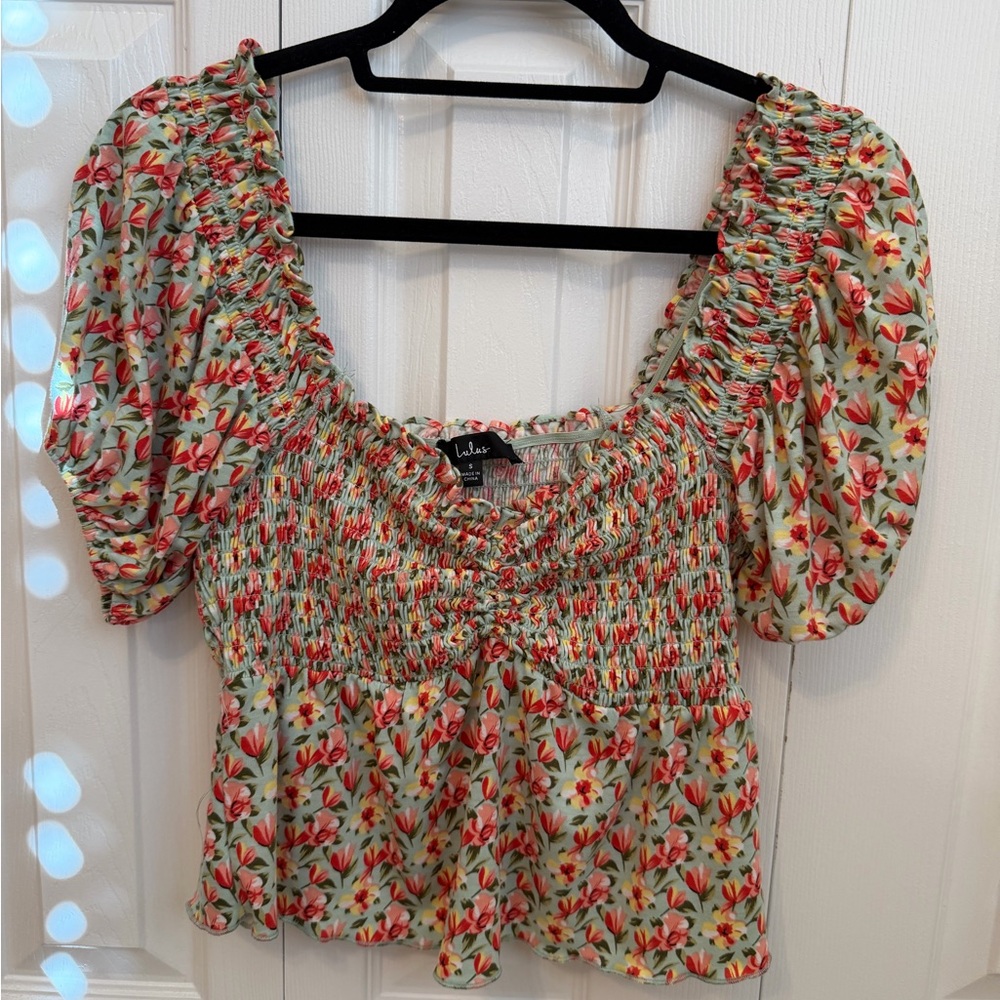 Lulus Puff Sleeve Blouse